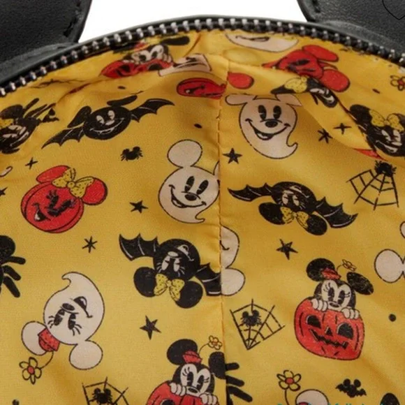 Loungefly x Disney Mickey Mouse Spider Glow in the Dark Crossbody Bag Purse NWT